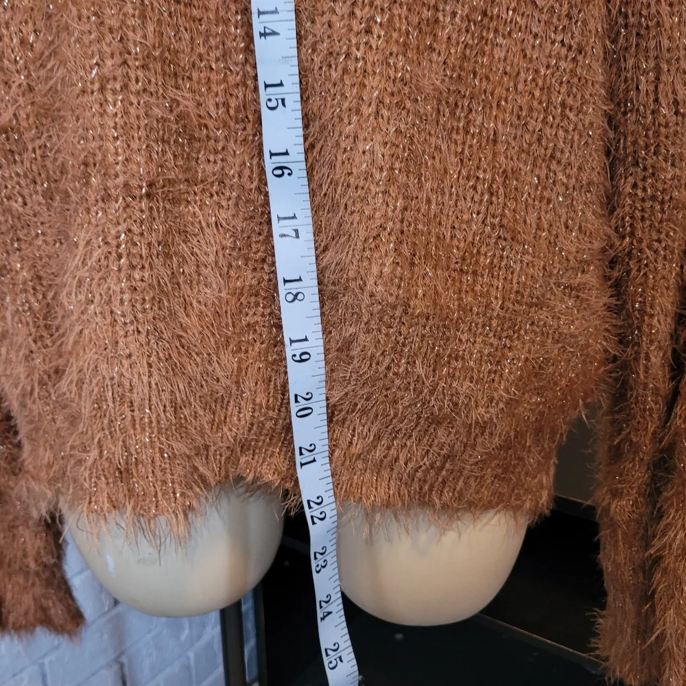 Cozy & Shimmery Mittoshop Fuzzy Knit Sweater - Size L - Picture 5 of 6